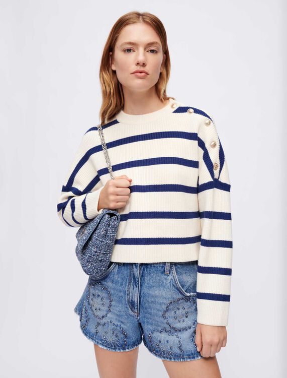 Breton-style striped pullover - Pullovers - MAJE