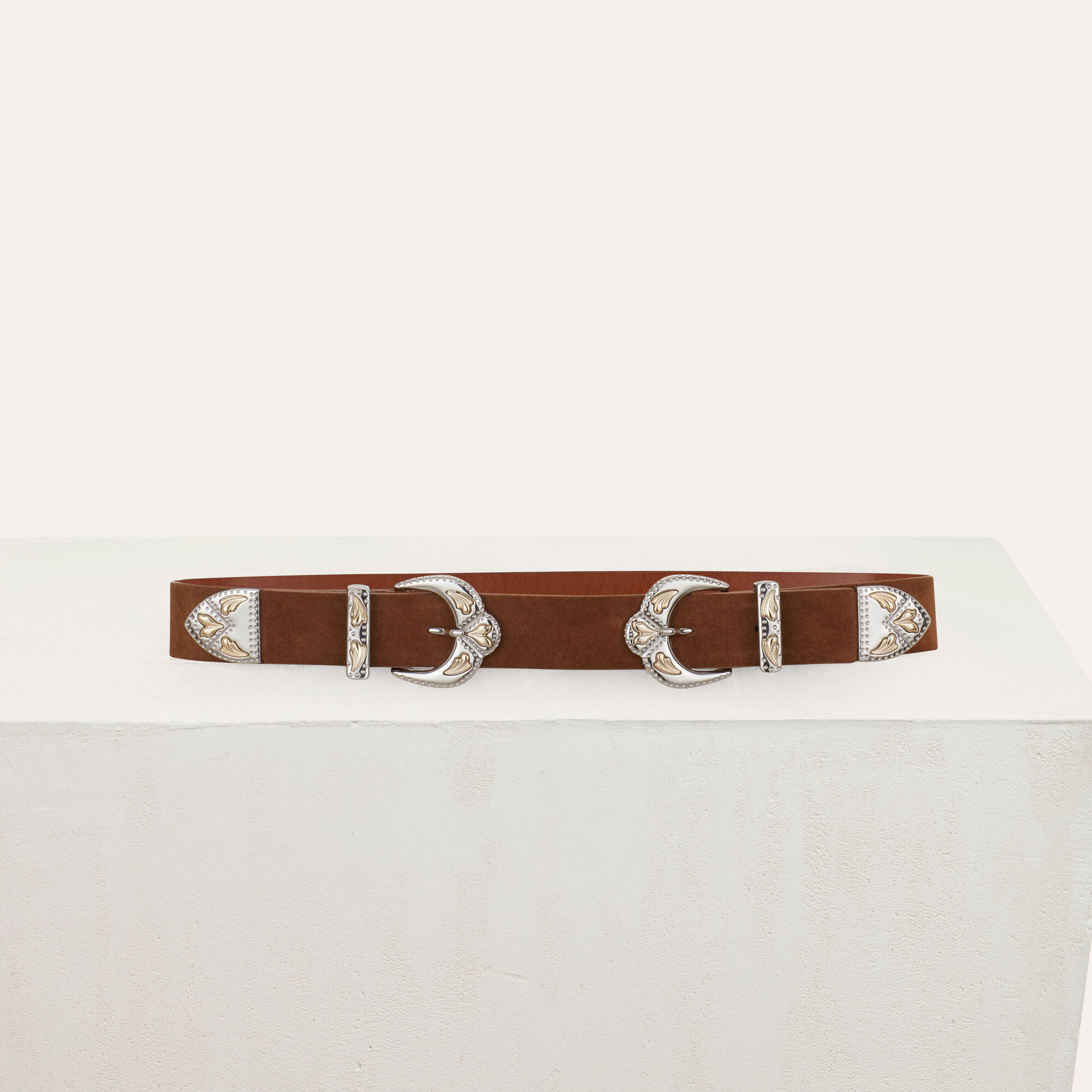 ARIONA Ceinture taille haute boucles western null Maje