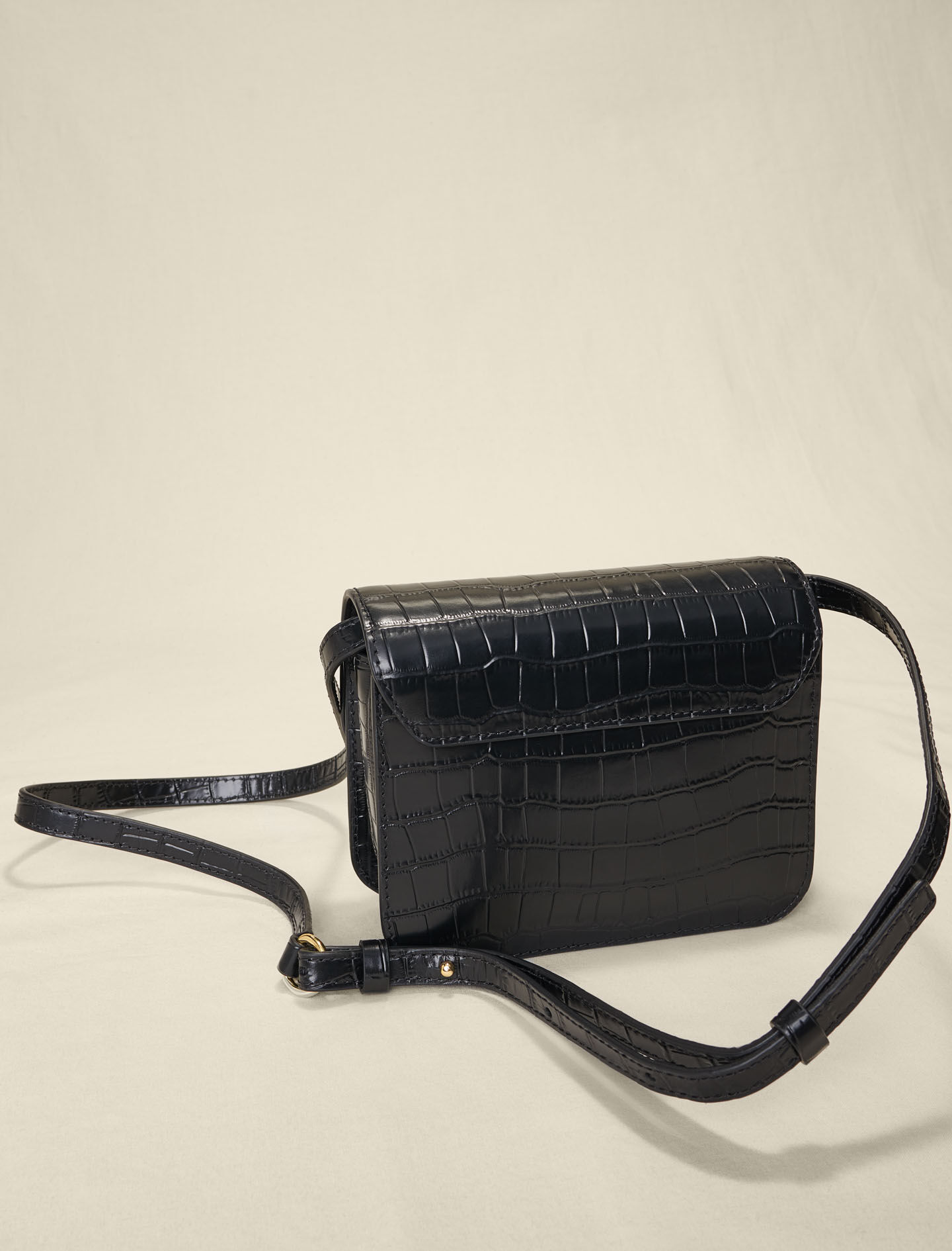 223CLOVERMINICROCO Croco-effect leather Clover bag - Mini Bags 