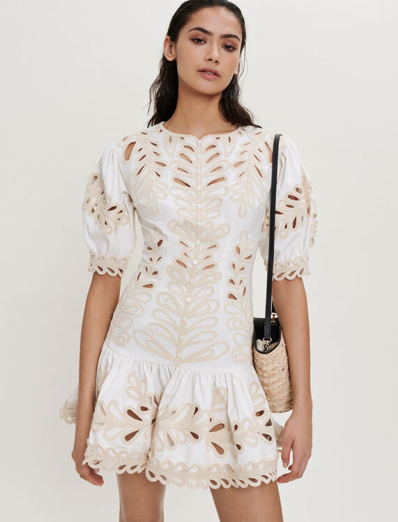 Fully embroidered dress - xx - MAJE
