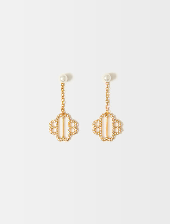 Clover pearl earrings - Earrings - MAJE