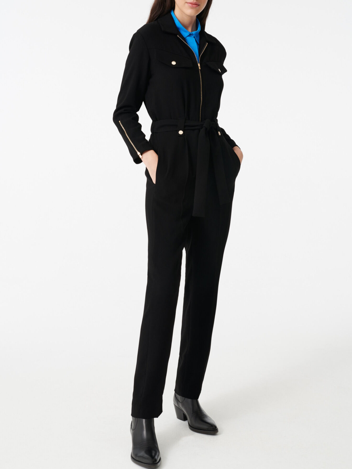 crepe jumpsuit