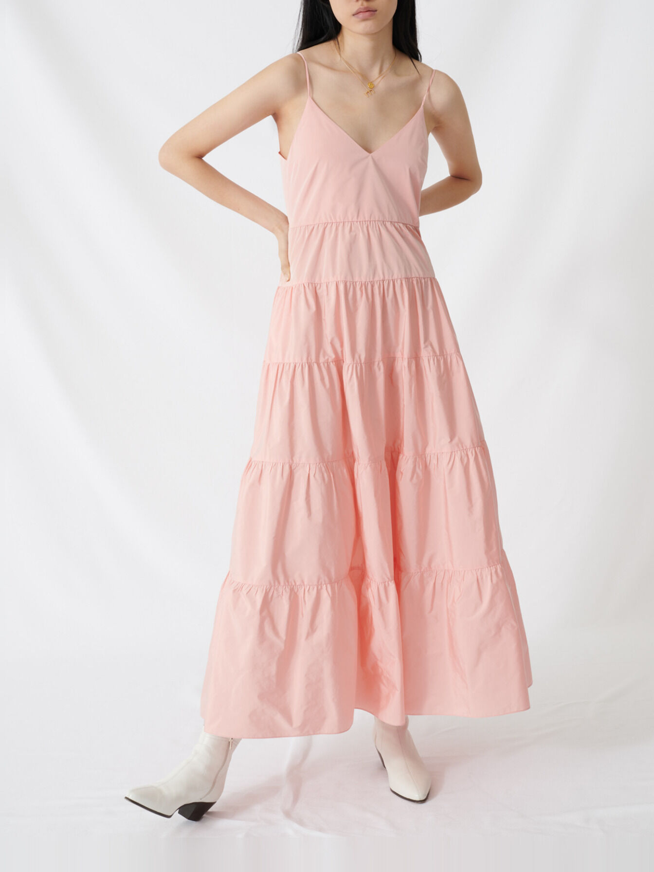 thin strap maxi dress