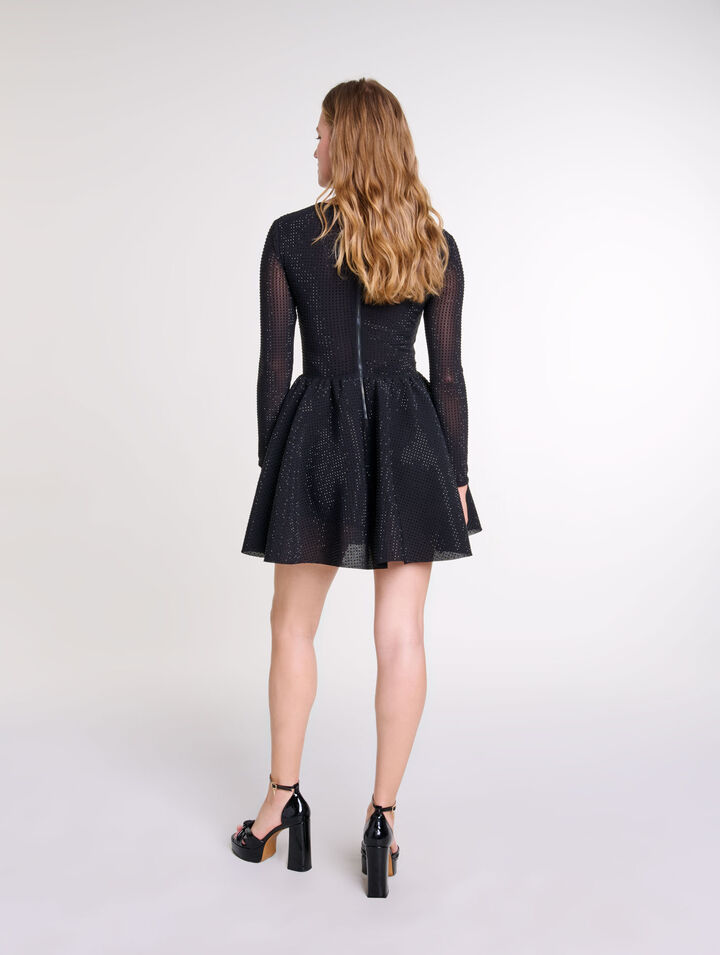 Rhinestone mini dress