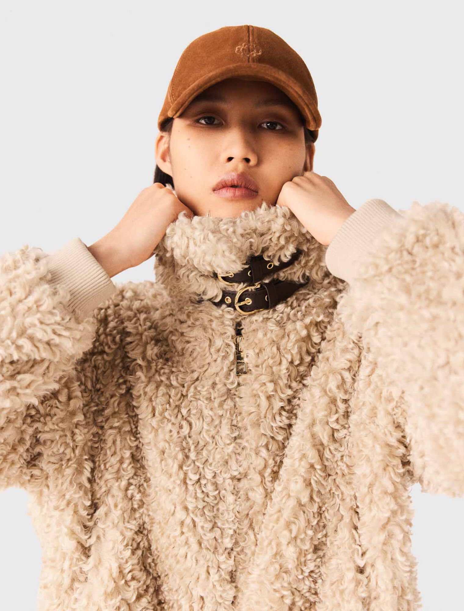 Cropped bouclé jacket