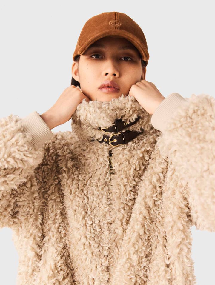 Cropped bouclé jacket