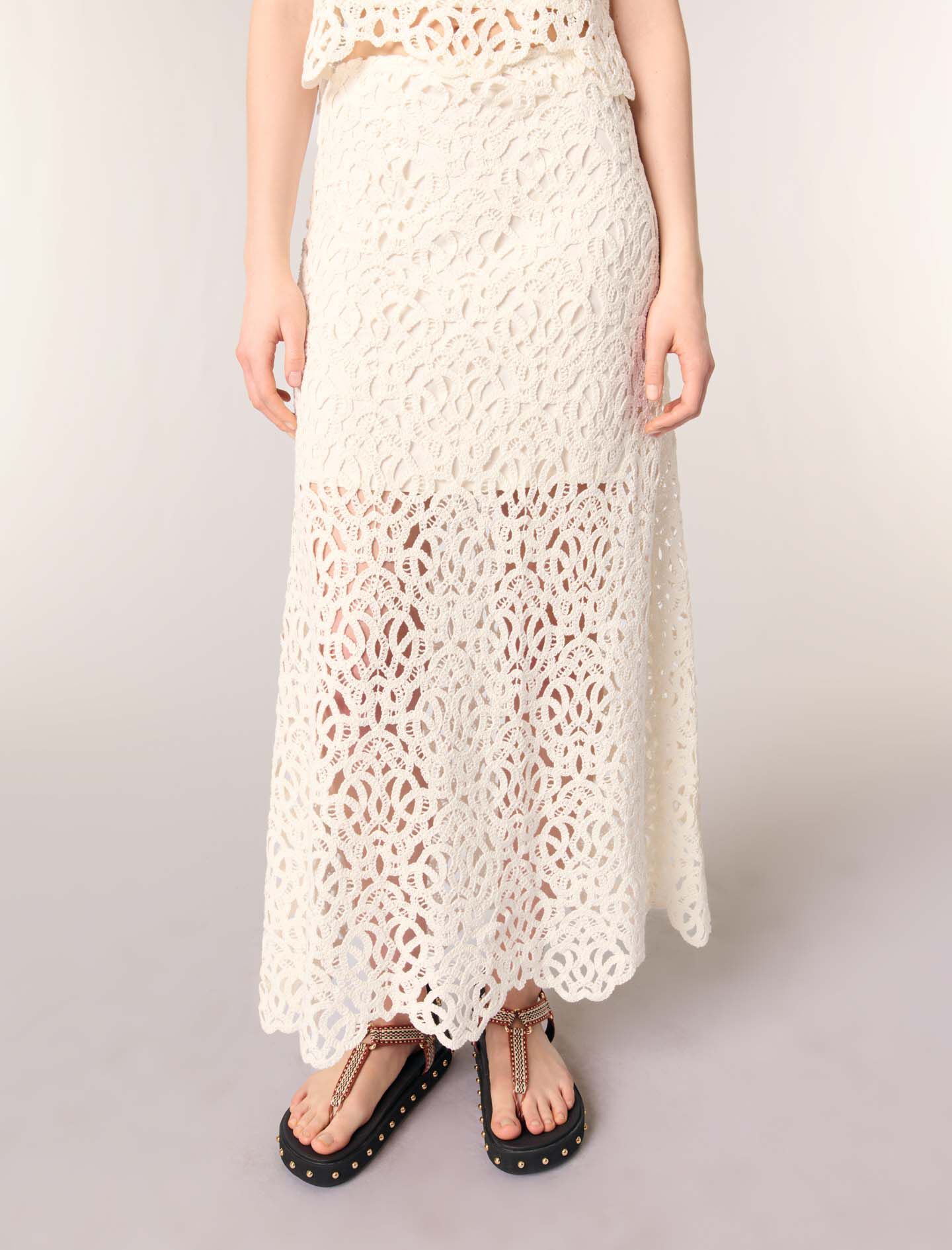 Long crochet skirt - Maxi skirts | Maje