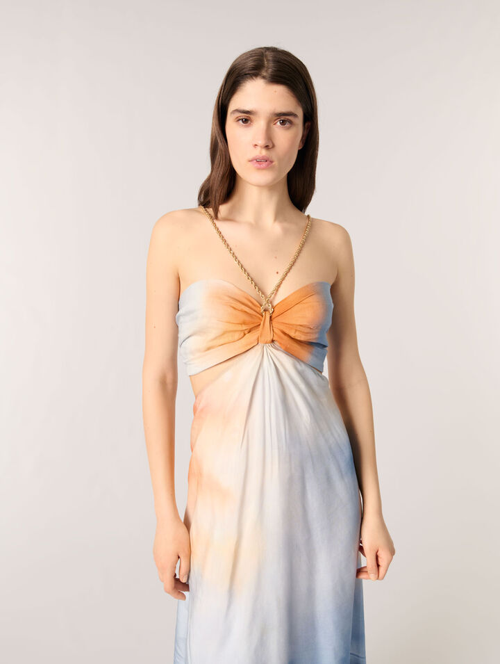 Tie-dye maxi dress