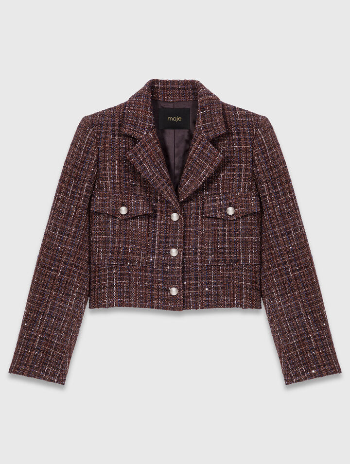 Short tweed jacket