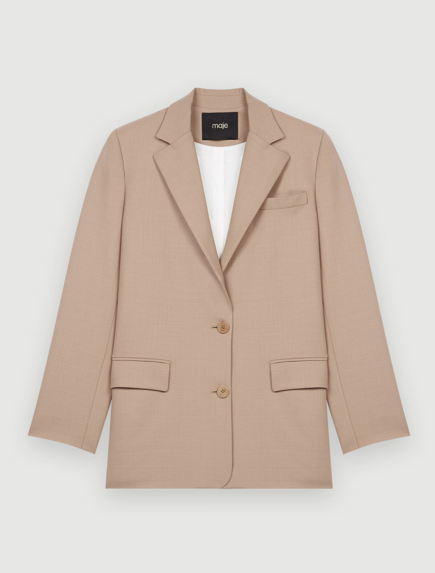 Straight tailored jacket