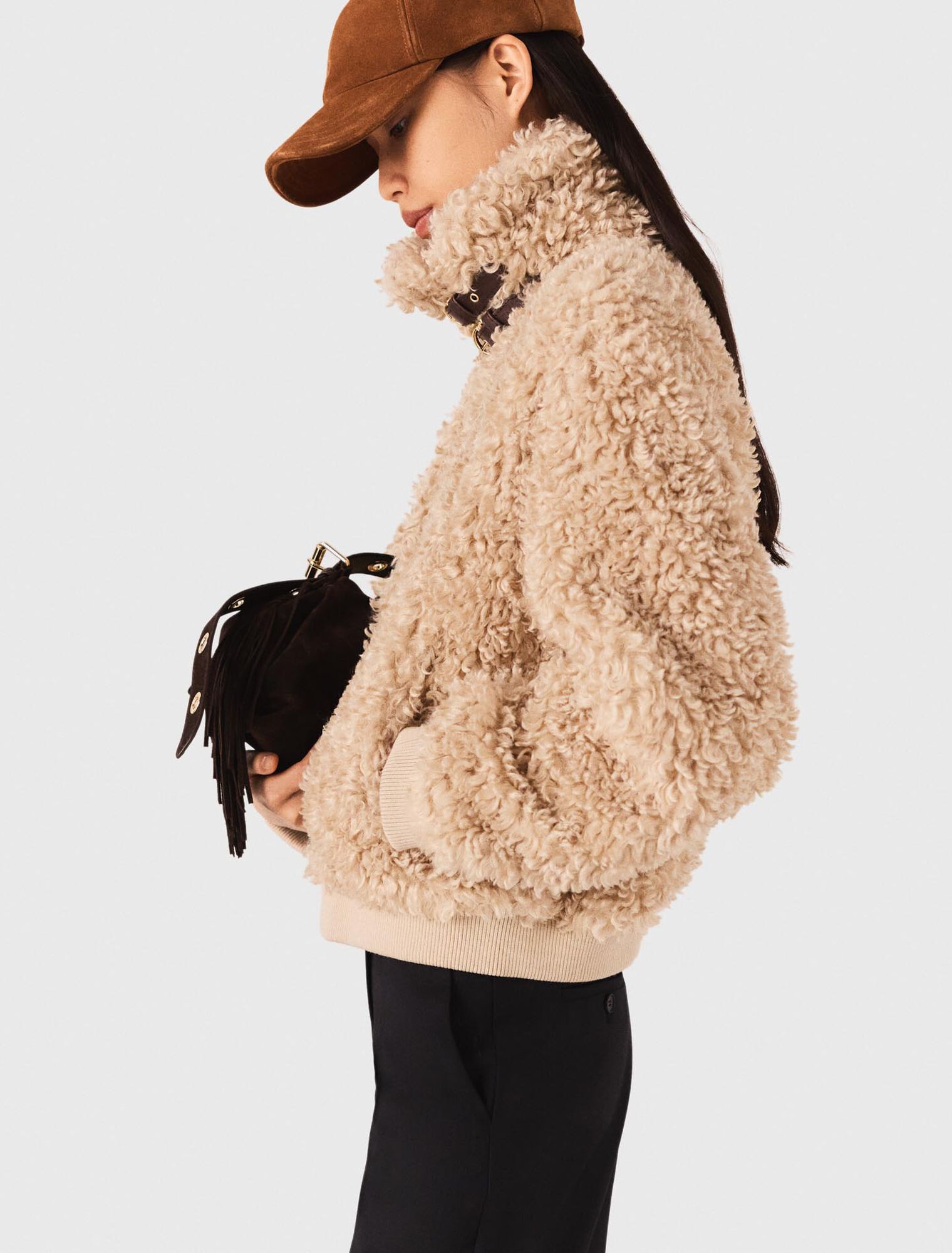 Cropped bouclé jacket