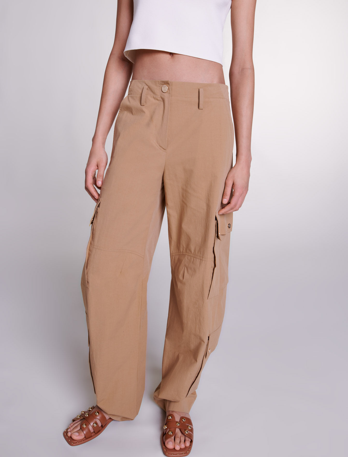 【AAKE】PASS WIDE CARGO PT Cargo trousers with pockets