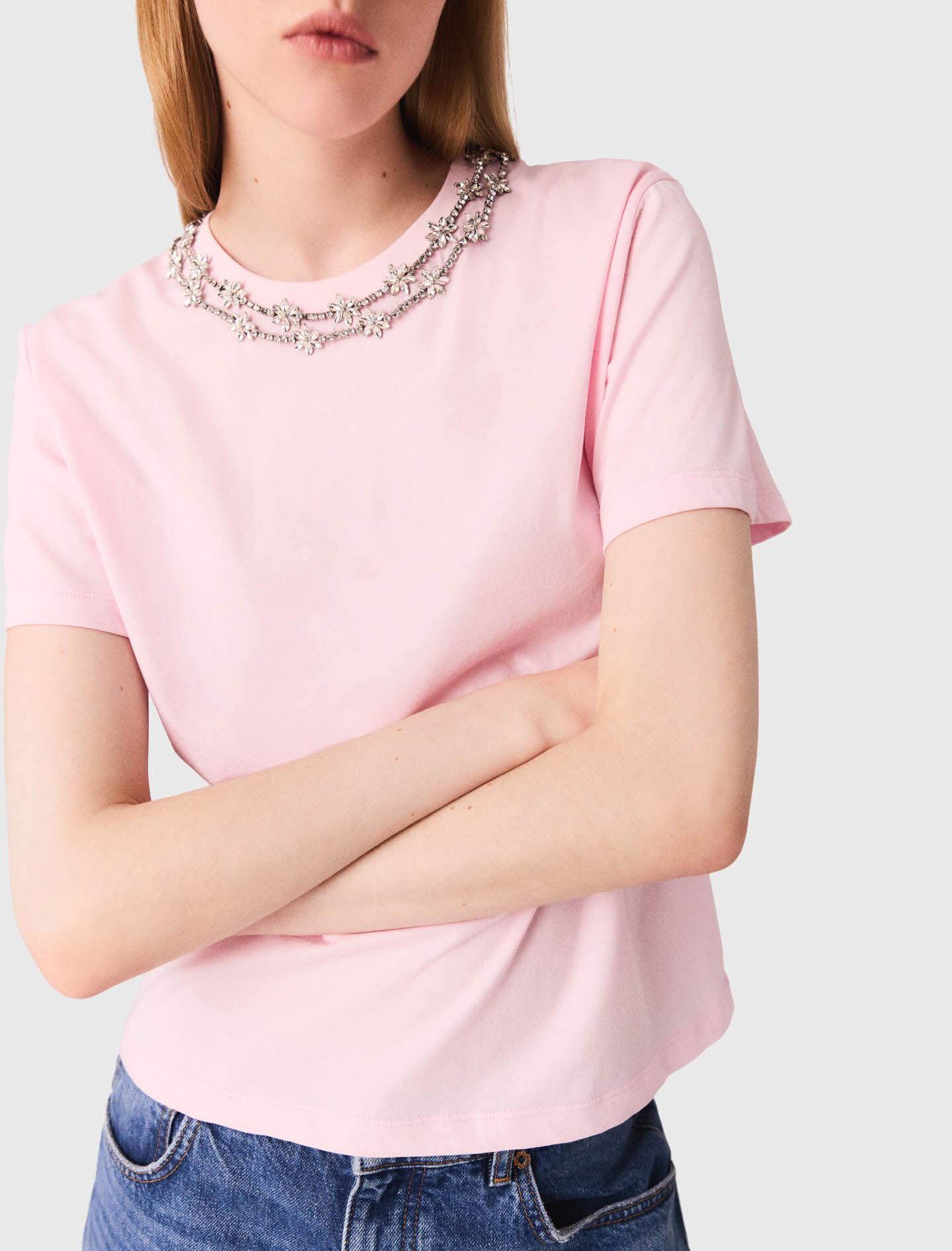 MAJE 売れ筋商品|||マージュ シャツ トップス レディース Shirts Pink Voluminous striped shirt Pink For Women | Maje