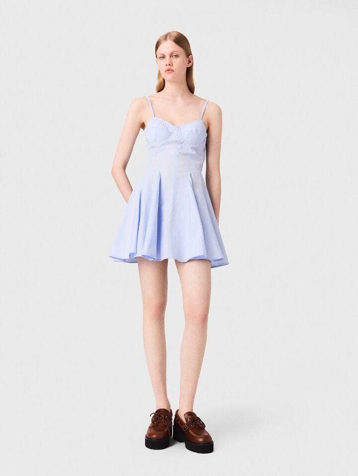Short cotton babydoll dress