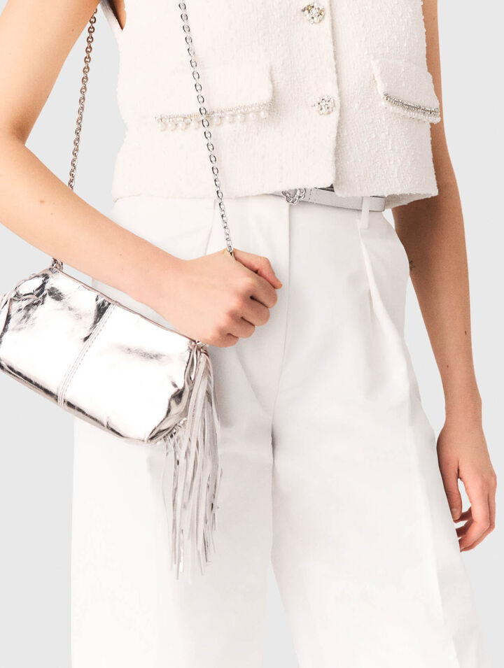 Miss M leather clutch bag