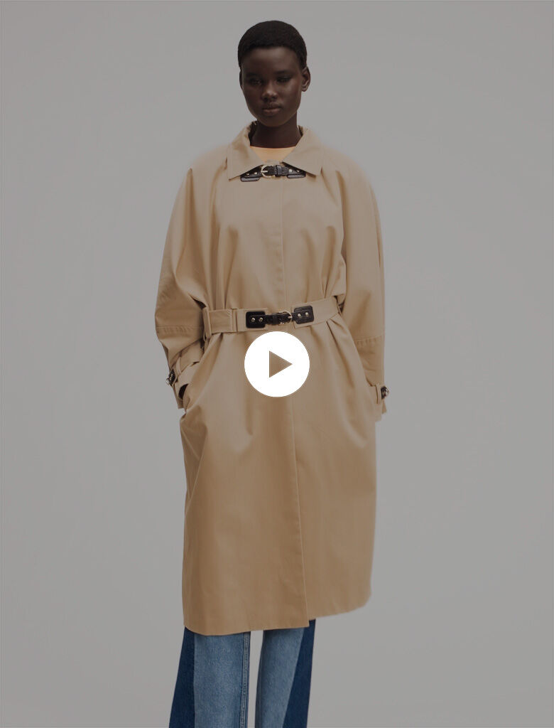 Long trench coat - Long coats | Maje