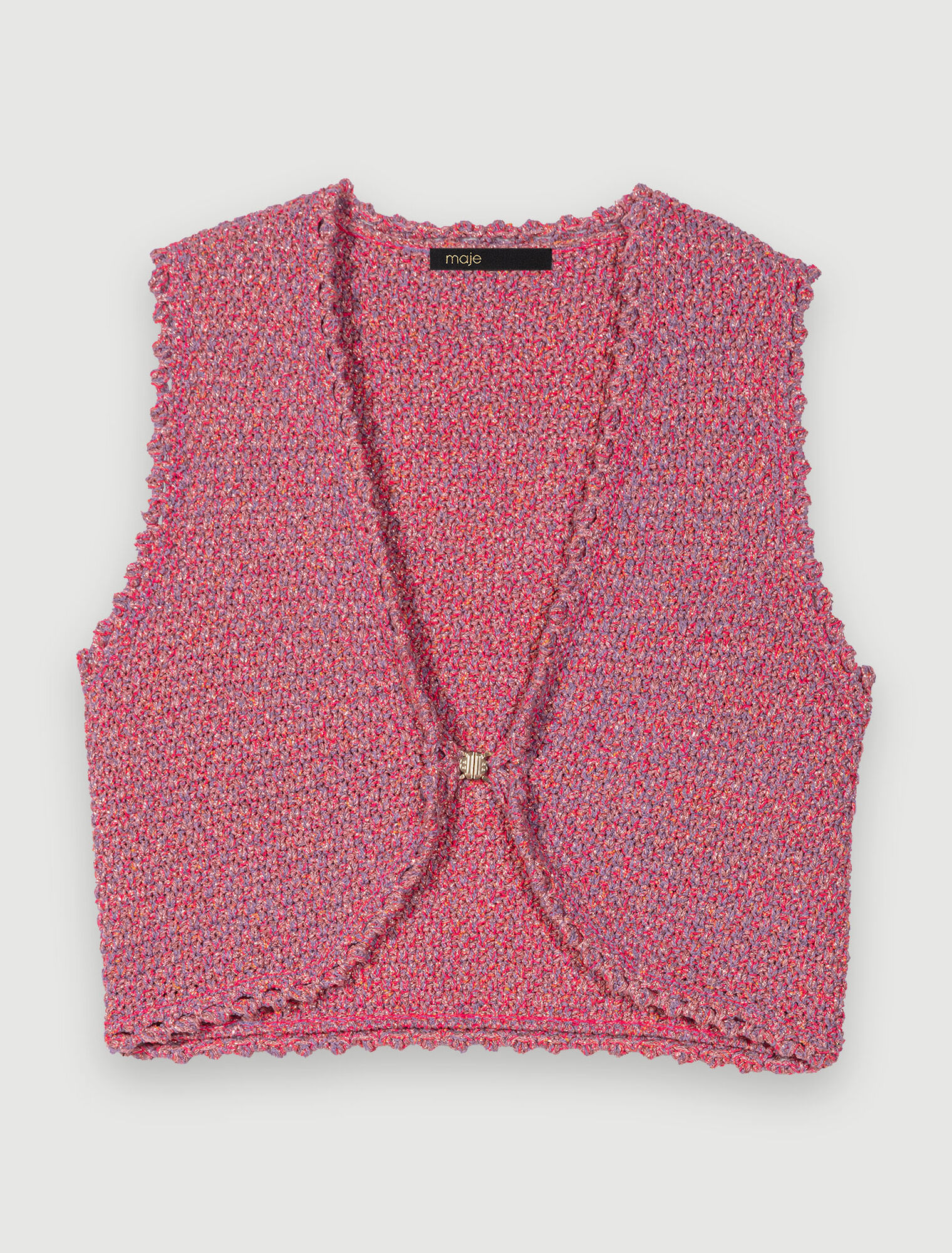 Tweed cropped top