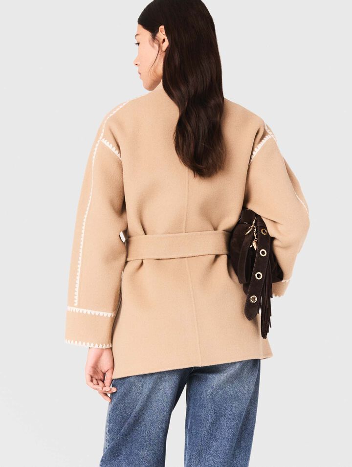 Short double-faced coat