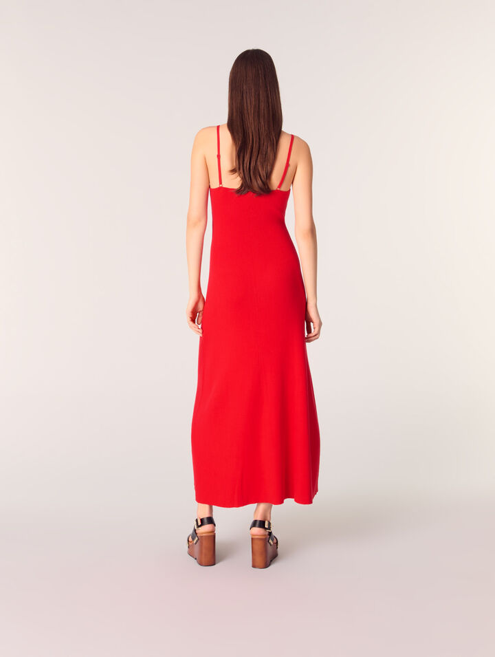 Rib knit maxi dress