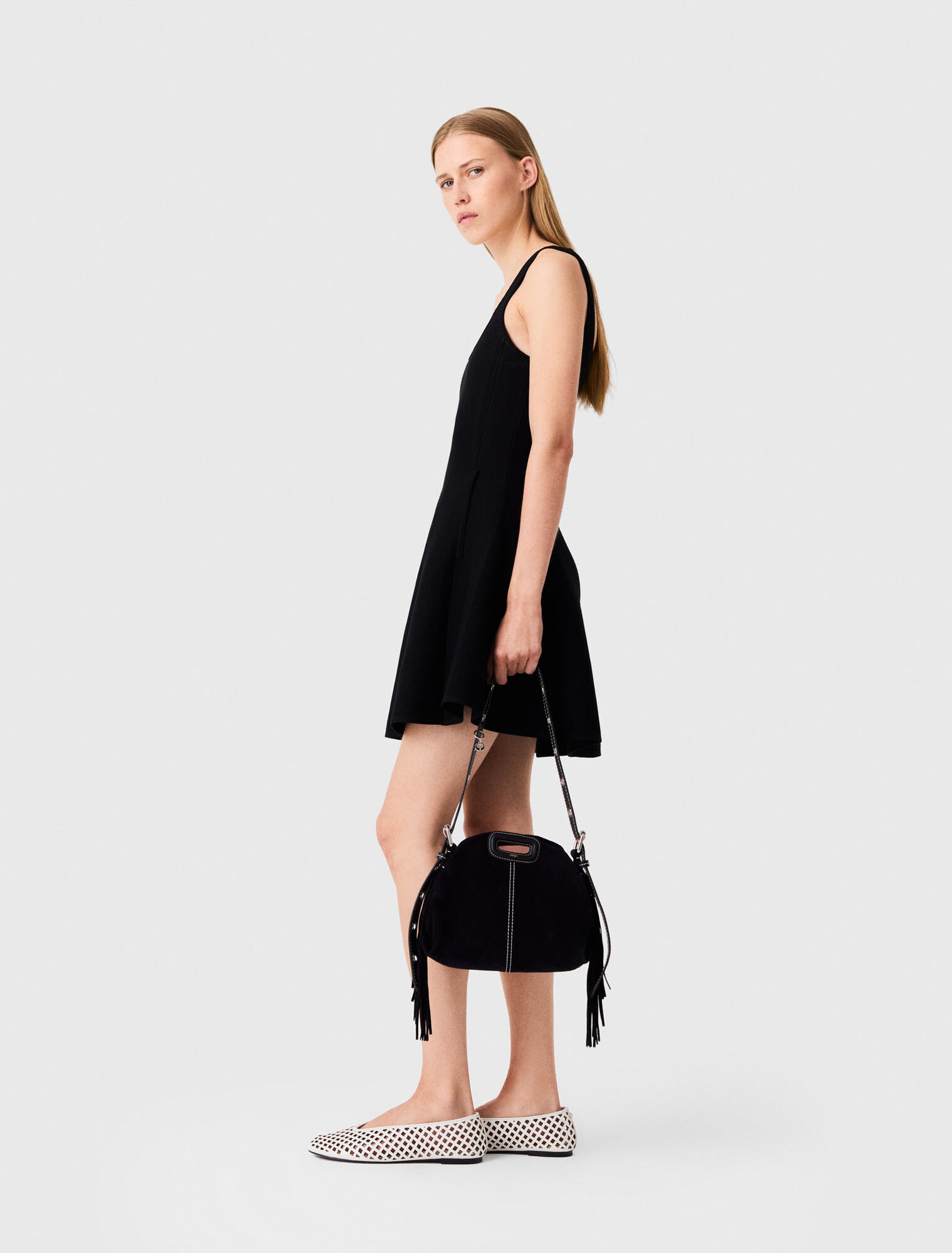 Short 2-in-1 effect dress