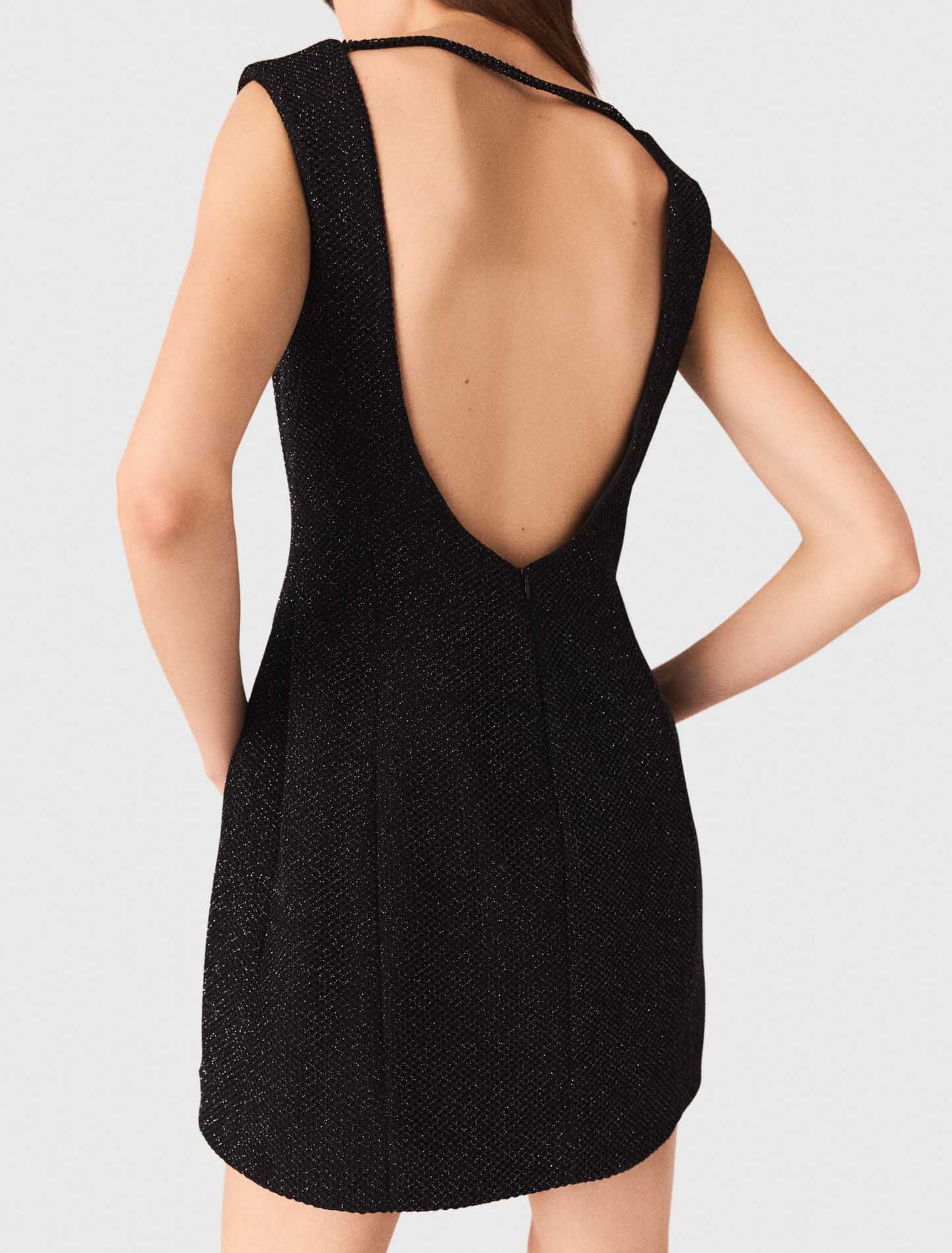 Rhinestone flared short dress