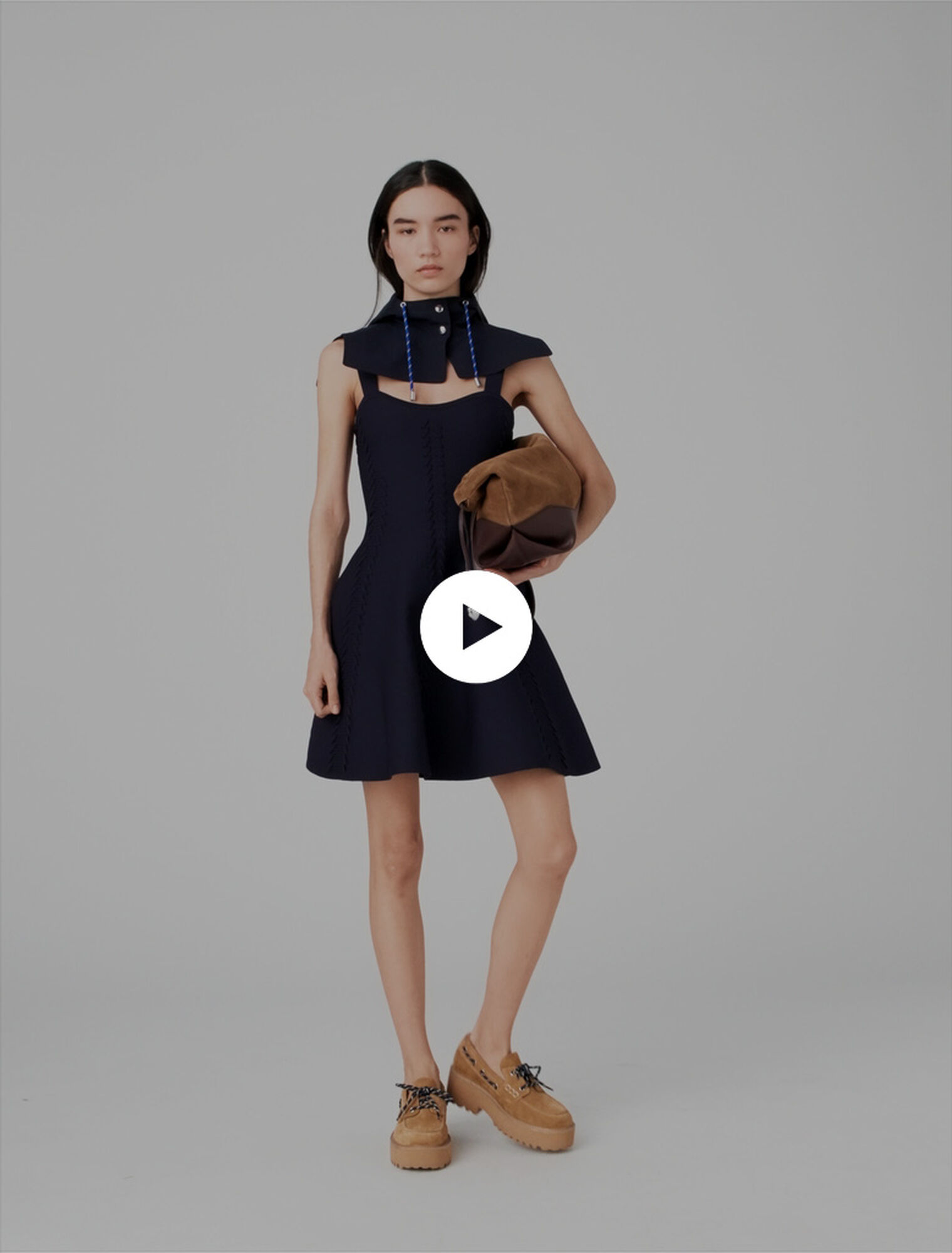 Short knitted skater dress