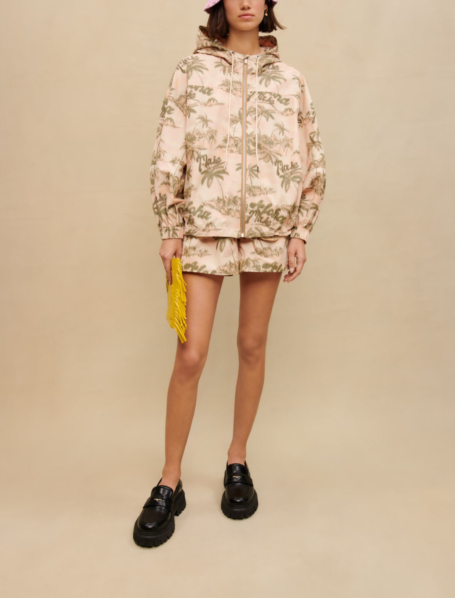 Palm-tree pattern jacket