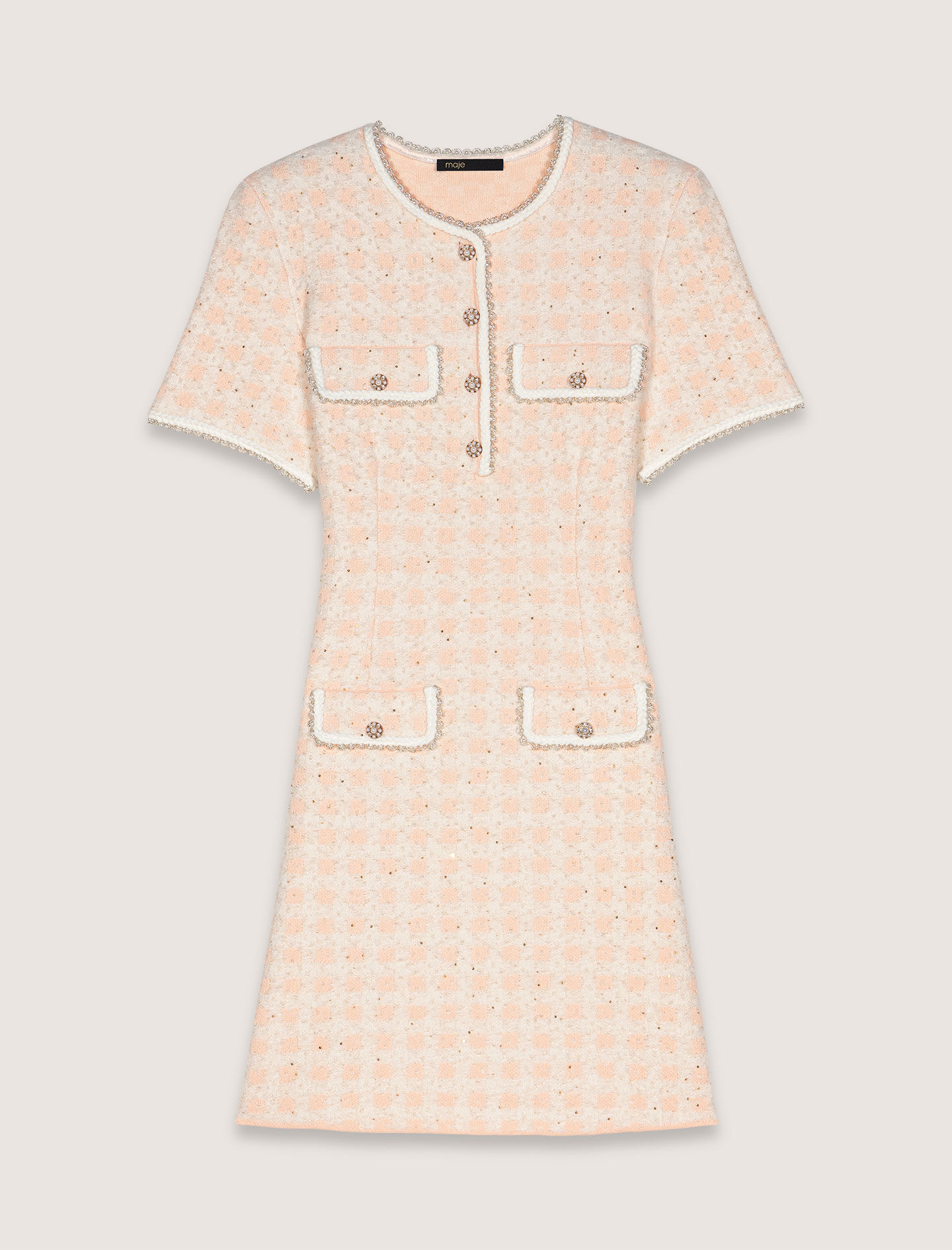 Maje tweed knit dress マージュのツイードドレス