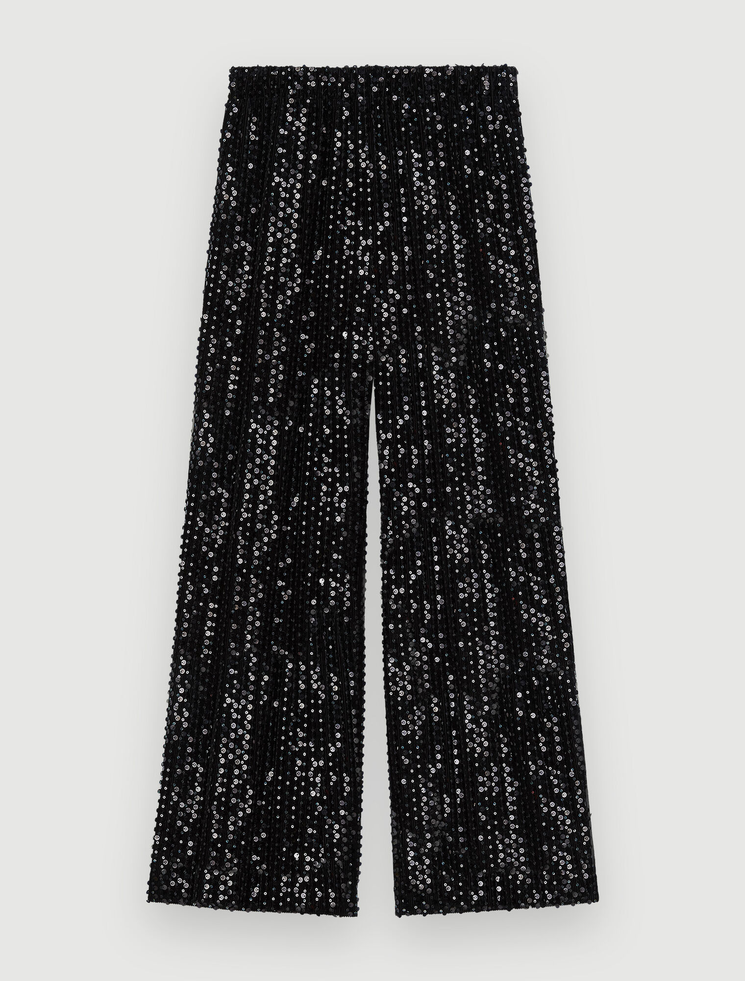 Wide-leg straight-leg pants