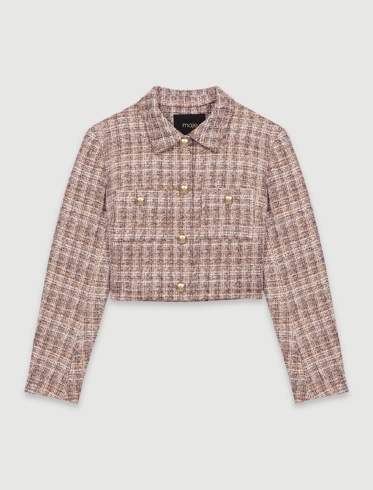 Short tweed jacket - Tweed jackets | Maje