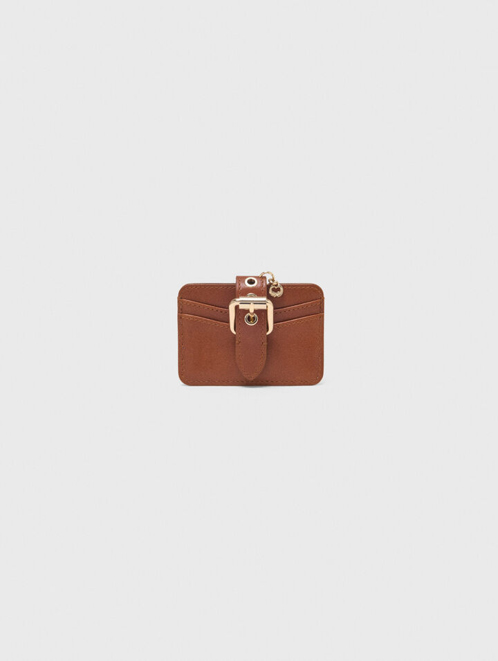 Miss M plain leather cardholder