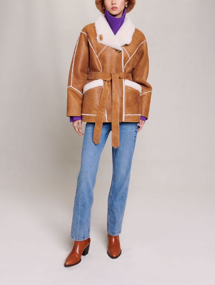 Short fleece coat