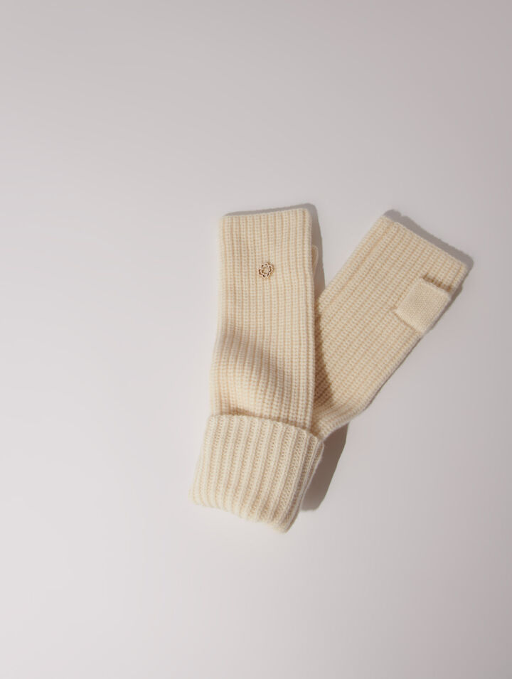 Wool and cashmere mittens