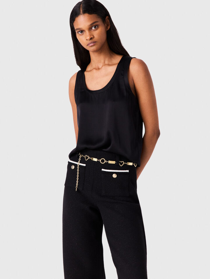 Silk tank top
