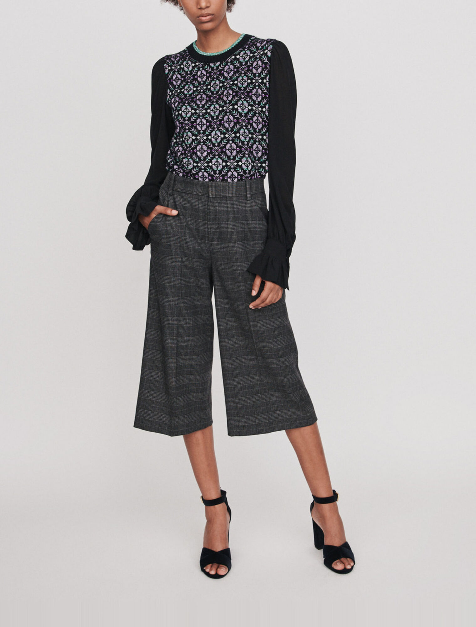 Checked Bermuda shorts