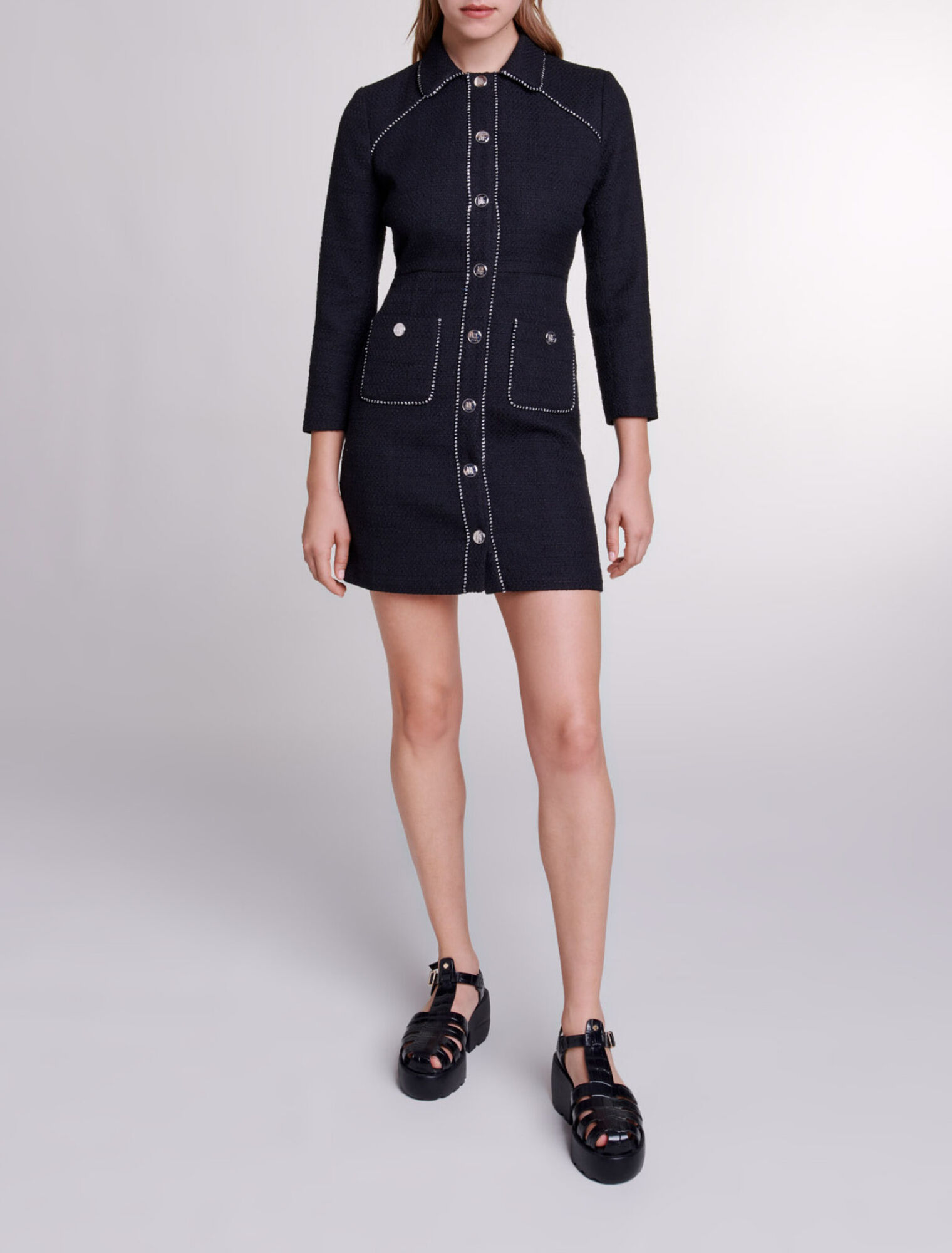 Short tweed dress