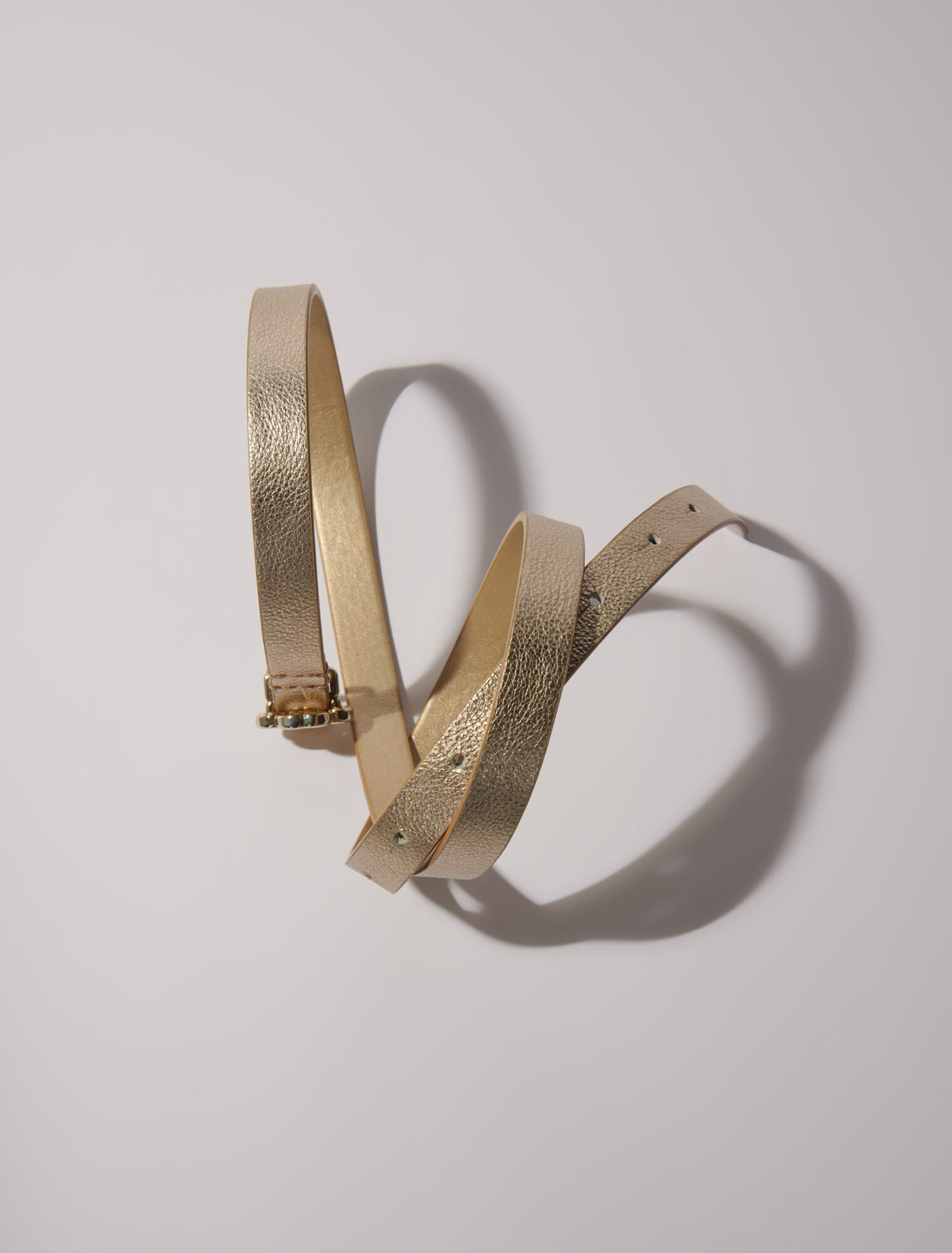 Slim belt with Clover buckle
