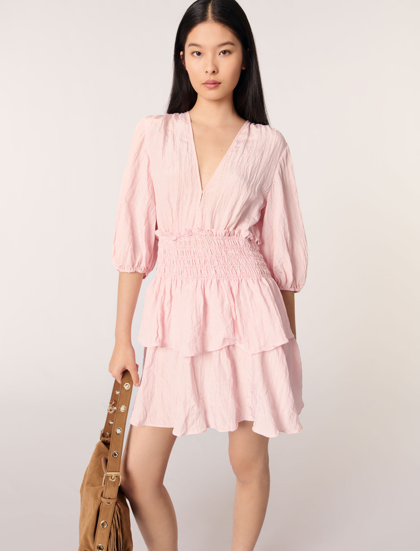 Short ruffled dress - Short dresses | Maje Short ruffled dress - Short dresses | Maje