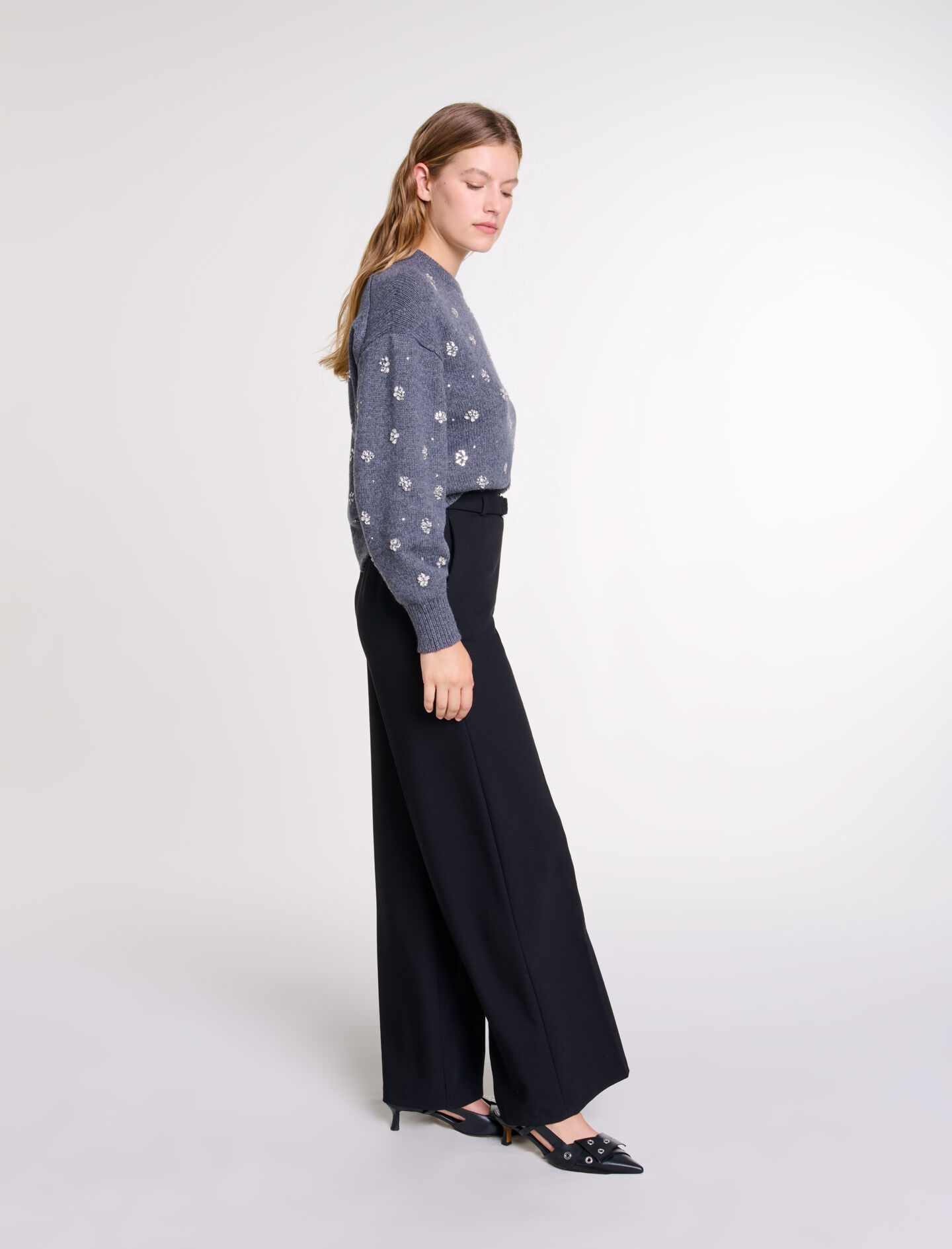 Wide belted trousers - | Maje Wide belted trousers - | Maje