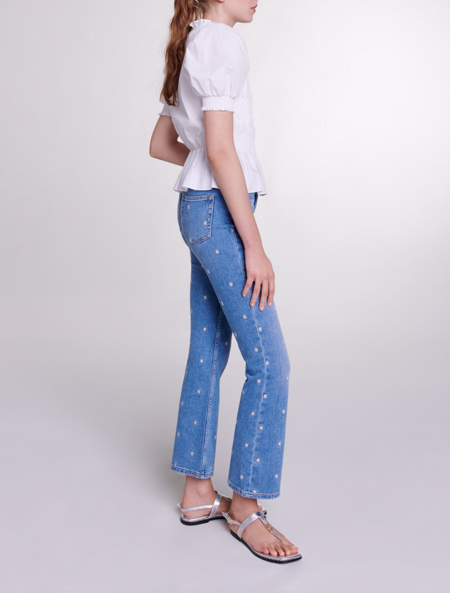 Embroidered jeans