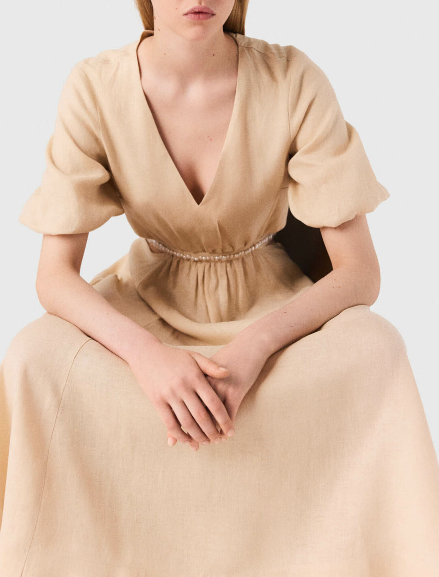 Linen maxi dress
