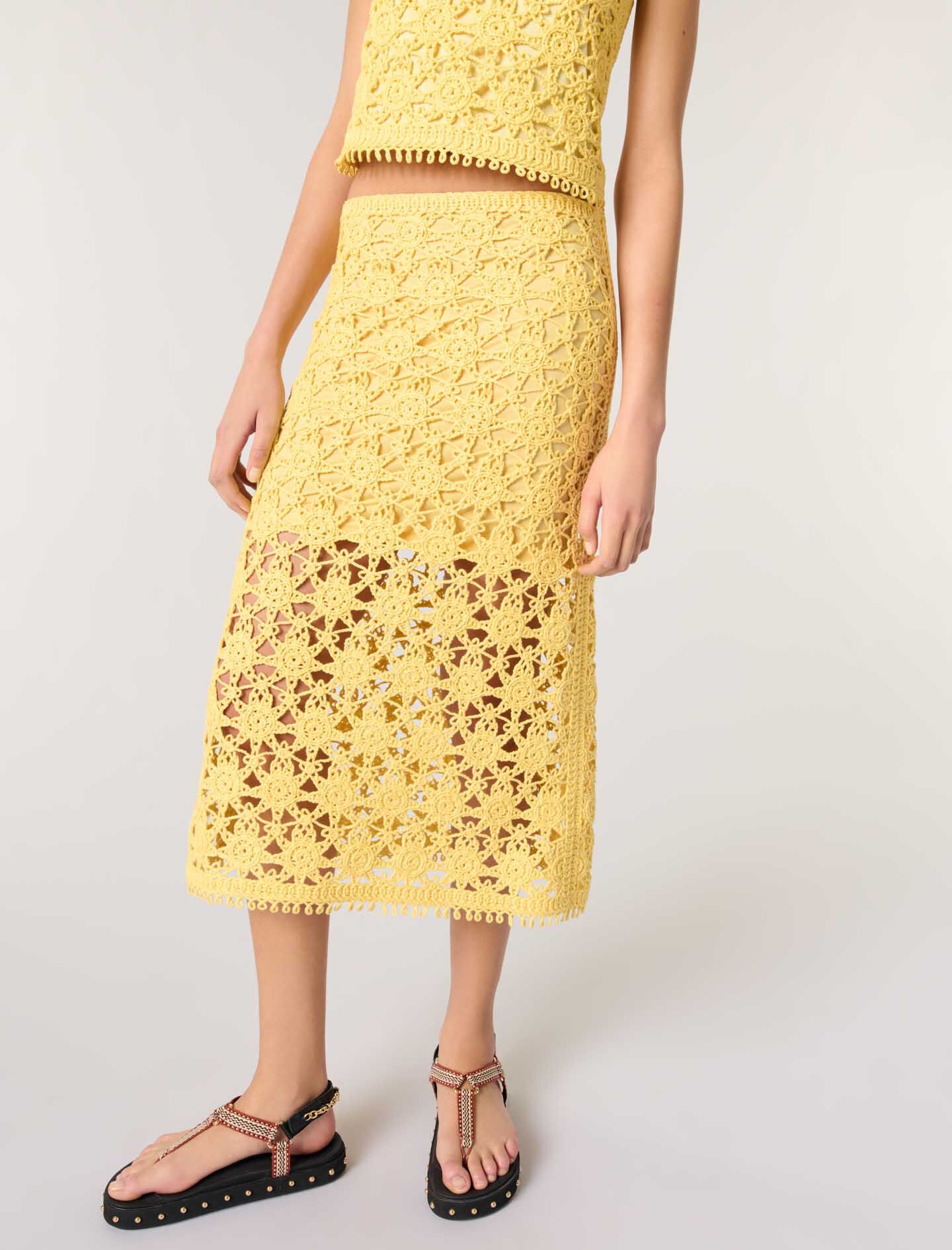 タグ付きhue day to evening MESH KNIT SKIRT正規 品