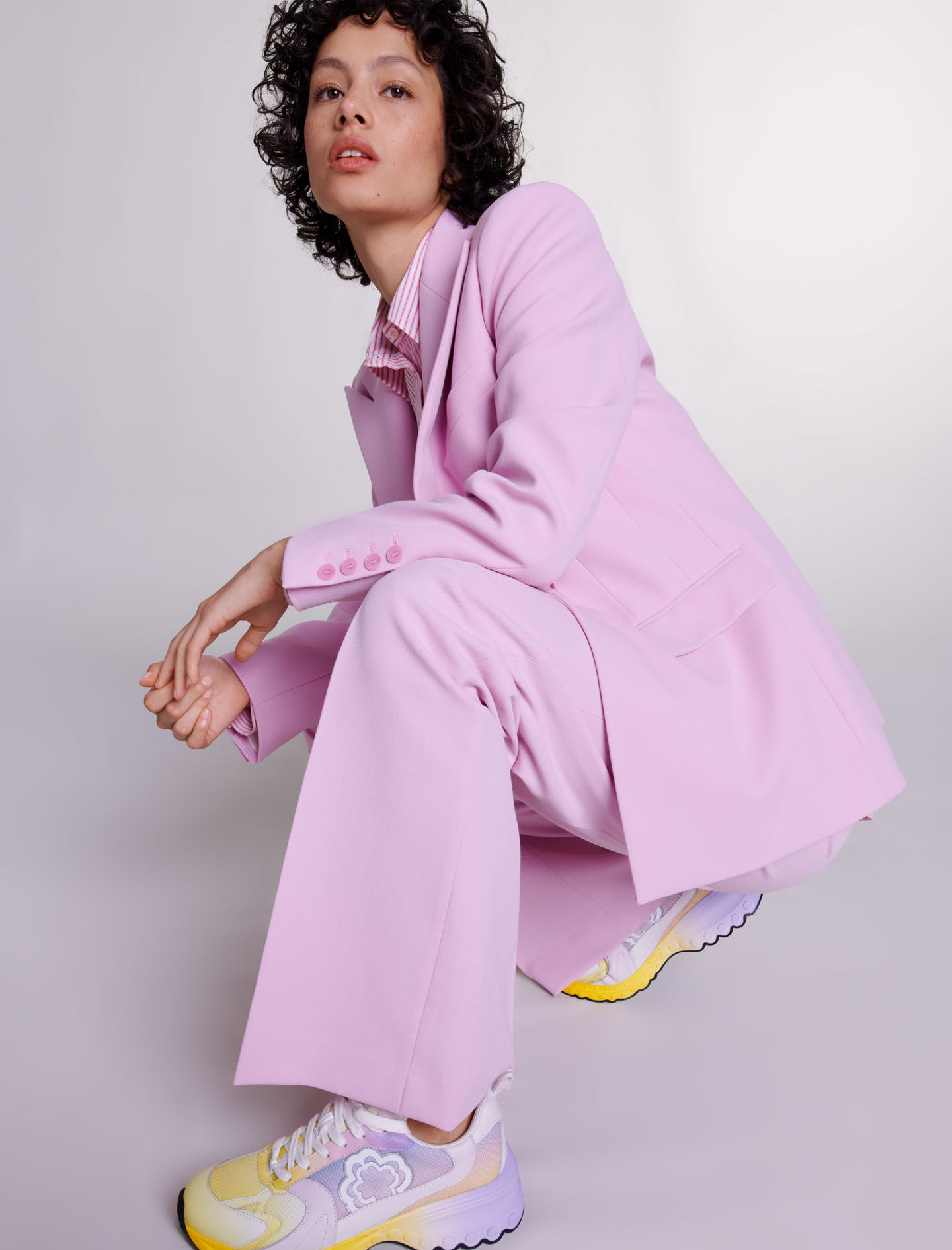 Maje pink suit 2025