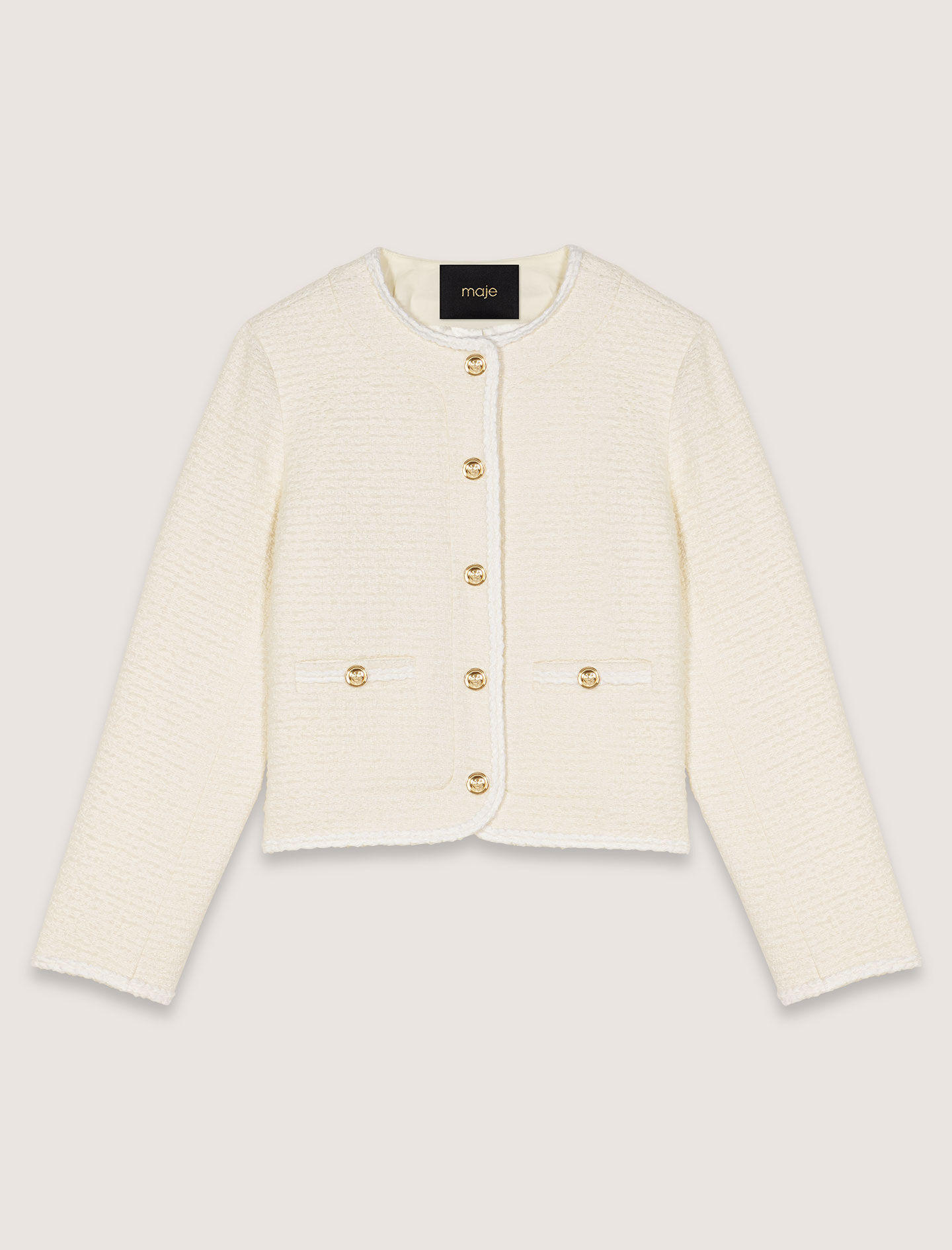 Trendy Women s Blazers Biker Tailored Tweed Maje