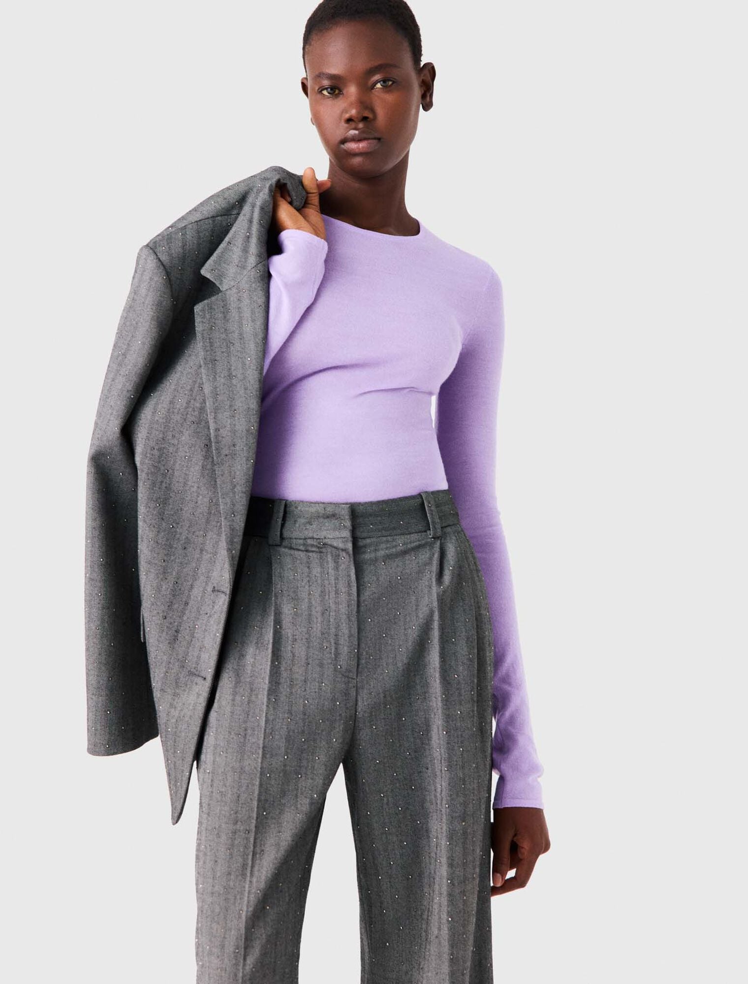 Rhinestone suit trousers