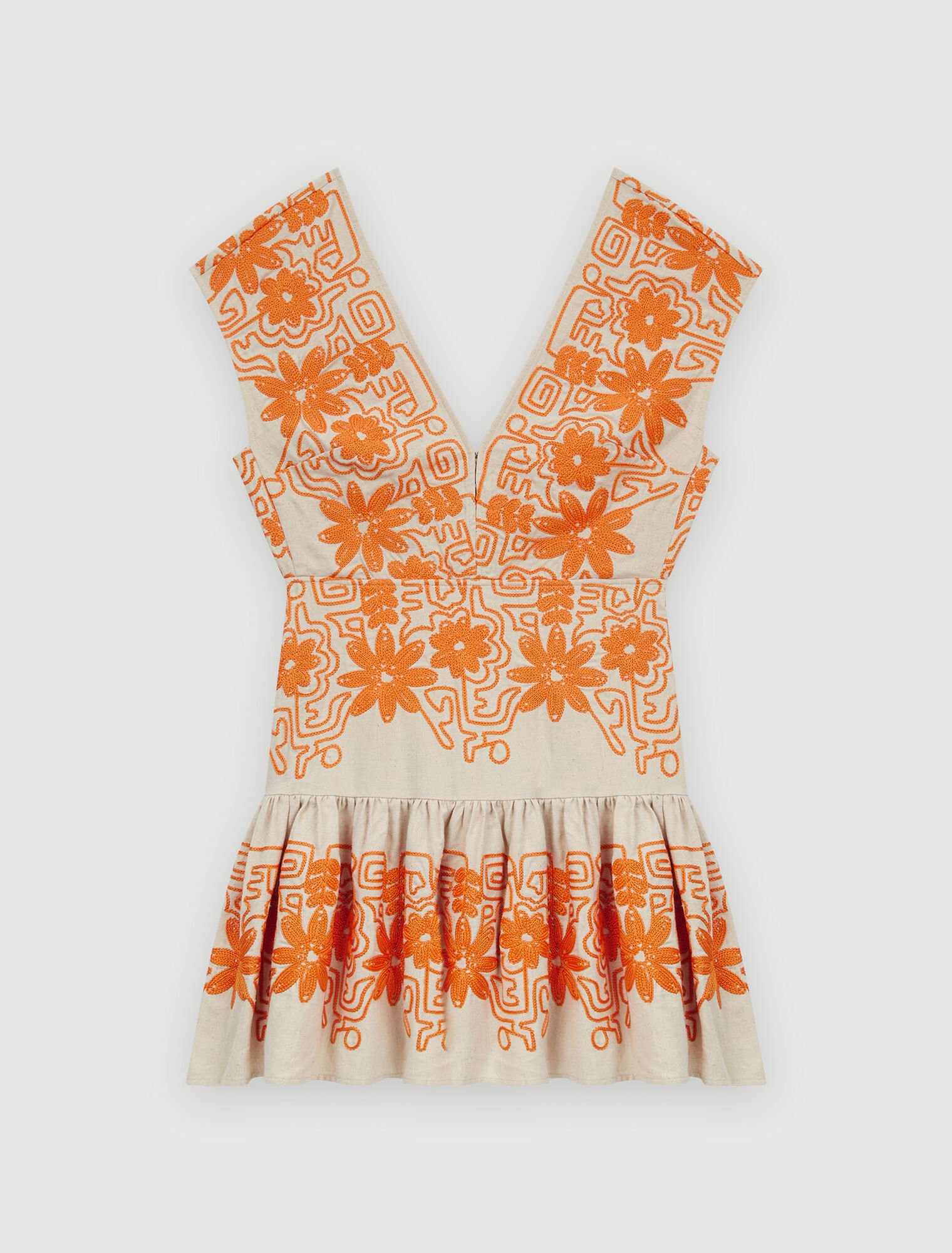 Fully embroidered dress