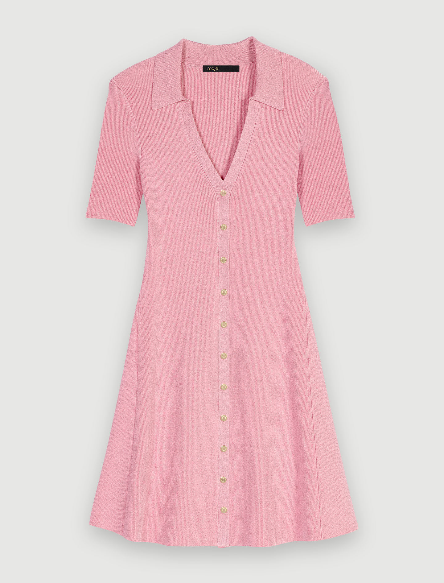バーゲンで Sparkly ribbed dress knit ワンピース