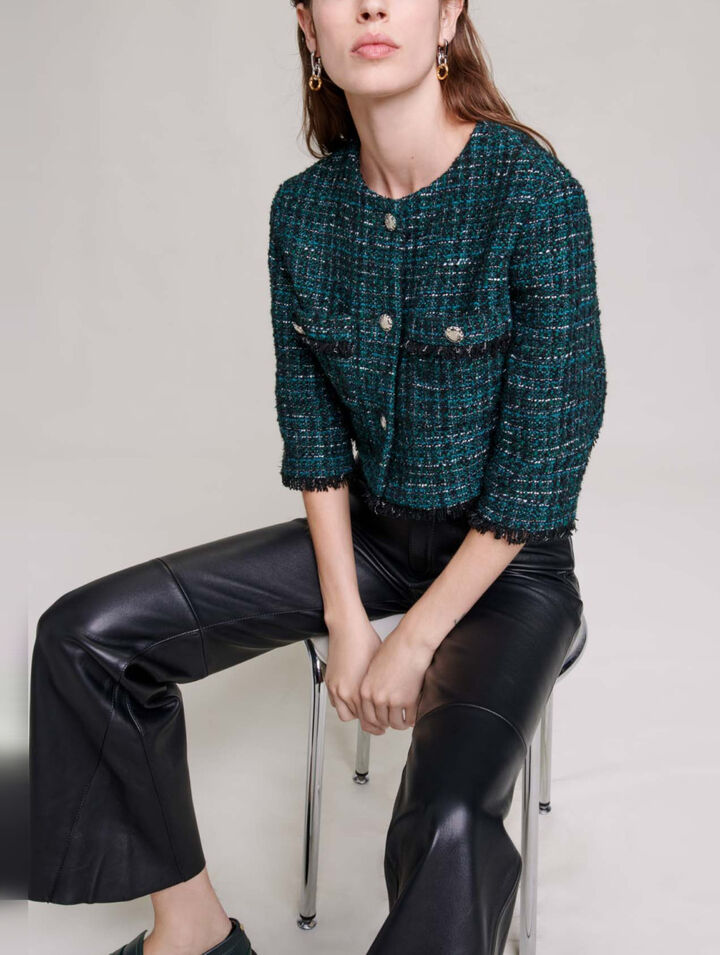 Short tweed jacket