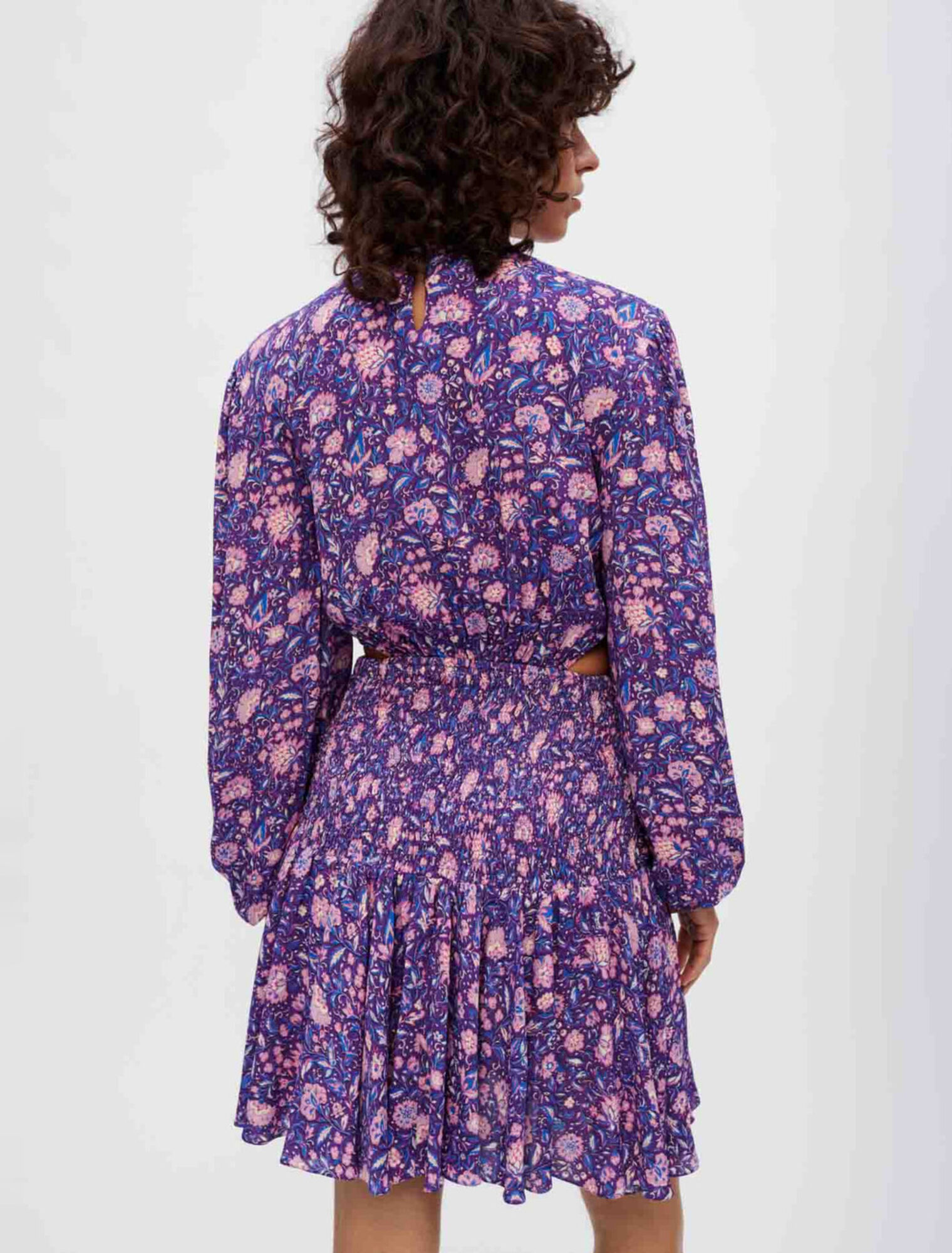 Dahlia printed viscose dress