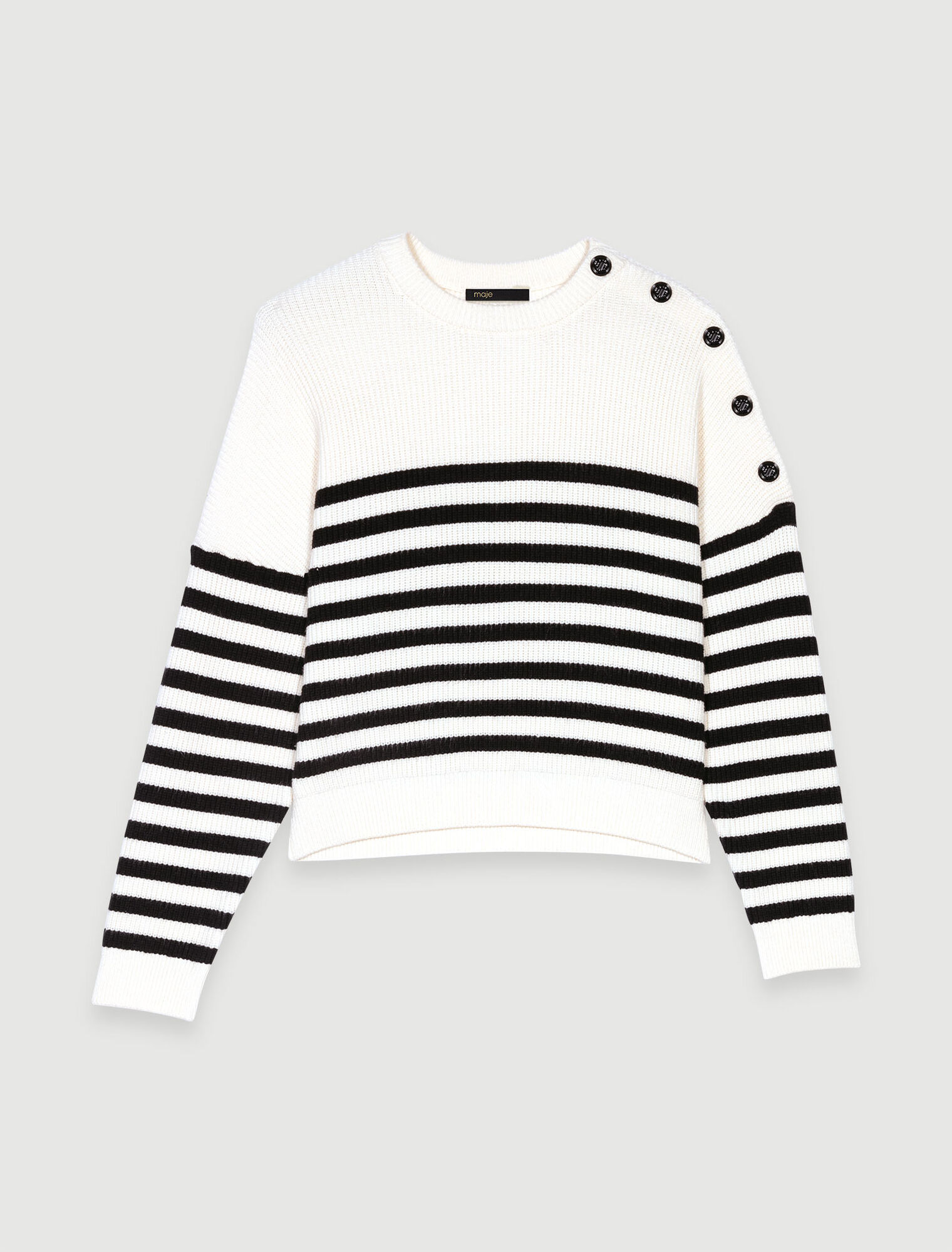Striped knit jumper